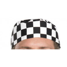 Chef Skull Cap - Black/White