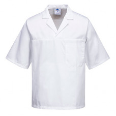 Chef Bakers Shirt S/Sleeve - White