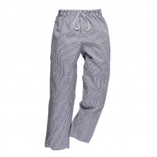 Chef Trousers - Navy/White Small Check
