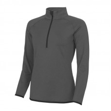 Jo Martin 1/4 Zip Top Ladies - Charcoal/Black
