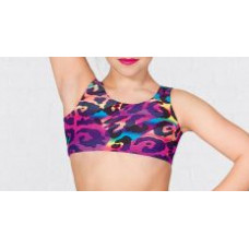Dance Crop Top - Animal Rainbow