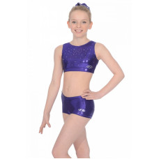 Dance Crop Top - Chic Purple Sparkle