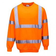 Hi-Vis Sweatshirt Crew Neck Orange