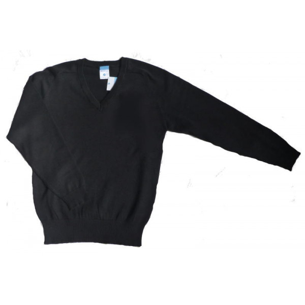 boys v neck black jumper