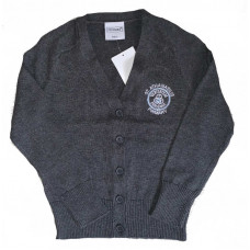 St Athanasius Primary Girls Cotton Cardigan - Grey