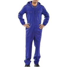 Boilersuit Stud Regular P/Cotton HOODED - Royal